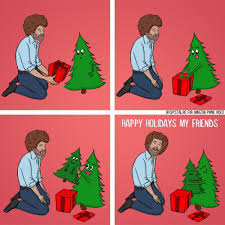 491 Me Gusta 3 Comentarios Crystal Ro Crystal Ro En Instagram Happy Little Trees Made This Lil Bob Ro Happy Little Trees Bob Ross Christmas Memes