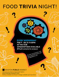 Nov 13, 2020 · any kind of kid will enjoy these sports trivia for kids. Feb 14 Food Trivia Nights At The Boston Public Market South End Ma Patch
