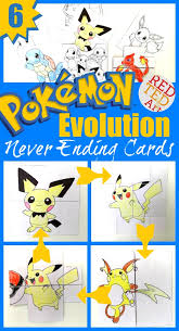 With schools out we now have lots of entertaining to do with the kiddos! Pokemon Evolution Cards Printables Red Ted Art Make Crafting With Kids Easy Fun