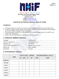 Can i choose nhif hospital online. Nhif Hospital Selection Fill Online Printable Fillable Blank Pdffiller