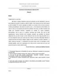 Testul de mai jos nu este unul oficial, este bazat pe memoria absolvenților profilului real 2014. Bacalaureat 2014 DescarcÄƒ Modele Subiecte RomanÄƒ Oral
