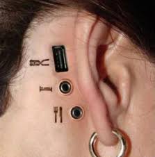 See more of analog tattoo arts kolectiv on facebook. Analog Cyber Punk 3d Tattoo Behind Ear