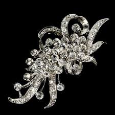 Vintage Crystal Brooch For Bridesmaid S Dresses Rhinestone Bridal Crystal Brooch Crystal Jewelry