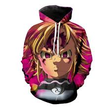 Inflicts damage equal to 180% of attack on one enemy. The Seven Deadly Sins Hoodie Meliodas With Demon Mark Hoodie Otakuform