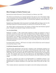 Small pension benefit unlocking from a pension plan: More Changes To Ontario Pension Law