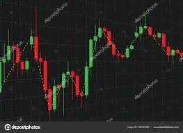 Stock Market Graph For Financial Analysis Vector