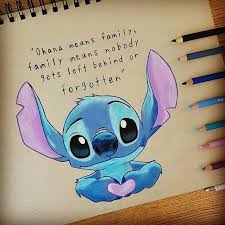 Ohana Stit Drawing Ohana Stit Stitch Drawing Disney Drawings Lilo And Stitch Quotes