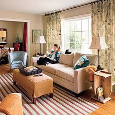 Decor Happy Sofas And Windows Curtains Living Room Living Room Furniture Layout Living Room Makeover