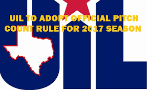 Uil To Make Pitch Count Official Mon 10 17