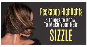 Cute blonde highlights on natural brown hair. Peekaboo Highlights 5 Things To Know To Make Your Hair Sizzle