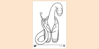 Parents may receive compensation when you click through and purchase from links contained on this website. Dana Dinosaur Dressed As A Dentist Colouring Sheet