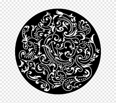 Tiktok logo kreis circle | snapchat logo, black and white. Gobo Circle Glas Weisse Farbe Paisley Motiv Schwarz Und Weiss Kreis Png Pngegg