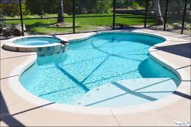 Custom Swimming Pool Spa With An Concrete Deck Two Tone Band Swimming Pool Designs Custom Swimming Pool Pool