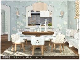Monica Dining Room By Severinka For The Sims 4 Dining Room Sets Leather Dining Room Chairs Sims House