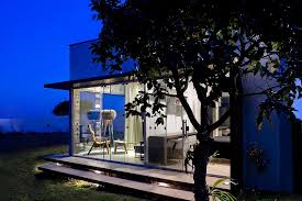 House plan blueprints include wall dimensions, the rafters we have house plans with panoramic windows for modern taste. Tiny Designs Brilliant Box House With Bold Interiors