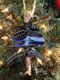 2020 merry christmas heart vector blue thin line concept illustration on dark background. Diy Easy Thin Blue Line Crafts And Gifts For Christmas