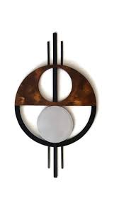 You and your guests will marvel as the brilliant glimmering light interacts with the metal as you move around it.a great conversation piece while spending time with. Simply Geometric Wood Wall Art Abstract Metal By Divaart69 On Zibbet