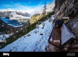 About 1 500 Meters Up I Was Fortunate Enough To Stumble Upon A Cold Wet Bench To Rest At It Offered A Spectacular View Of The Lake And Valley Below I Was So