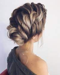 Braided Updo Hairstyles Braid Wedding Hairstyles Updo Loose Braid Updo Wedding Hairstyle Weddinghair Wedding H Topuz Sac Modelleri Sac Dugun Sac Modelleri