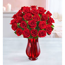 The 1800flowers magnificent pink rose and lily flower bouquet makes a thoughtful way to express your affection. 1800flowers Two Dozen Red Roses Flower Bouquet With Red Vase 24 Flowers Walmart Com Walmart Com