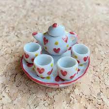Miniature Tea Setminiature Chinese Tea Setminiature Etsy In 2021 Miniature Tea Set Chinese Tea Set Mini Tea Set