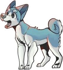 Blue Dog Cartoon Art Animal Art Animal Sketches