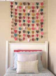 Diy Paper Heart Garland Teenage Girl Room Decor Girls Room Decor Room Diy