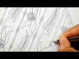 Etsy.com has been visited by 1m+ users in the past month Cara Menggambar Sketsa Batik Motif Bunga Kembang Bakung Youtube