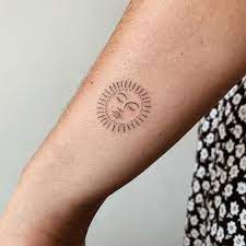 M On Instagram Hand Poked Sun For Faye Tattoos Hand Poked Tattoo Simplistic Tattoos