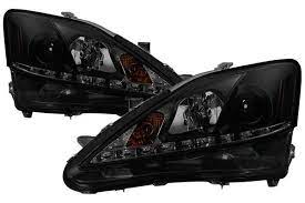 Great savings & free delivery / collection on many items. 2006 2010 Lexus Is250 Is350 Drl Black Smoke Projector Headlights Pro Yd Lis06 Dr
