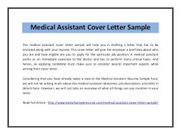 Check spelling or type a new query. Medical Assistant Cover Letter Sample Pdf