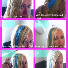 Try not to wash your hair every day. Temporarily Dye Your Hair With Regular Sidewalk Chalk Washes Out With Ease In One Wash And Works On All Hair Ty Temporary Hair Dye Diy Hair Dye Diy Hair Color