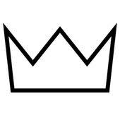 Pin By Bryona Modesto On Craftsss Crown Outline Crown Clip Art Crown Template