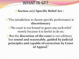 Abstract— in malaysia, a remedy of specific performance is governed by the specific relief act 1950. Prepared By Norazla Abdul Wahab Ppt Download