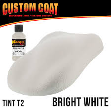 Custom Coat Bright White 1 Gallon Urethane Spray On Truck Bed Liner Kit With Spray Gun Easy Mixing Shake Shoot It Walmart Com