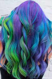Galaxy dye is a unique mix of blue and purple hair meant to resemble the starry night sky. 44 Trendy Styles For Blue Ombre Hair Lovehairstyles Com