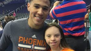 Devin Booker invites teen fan to join him at draft lottery