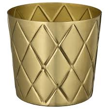 Vindflakt Plant Pot Brass Color Ikea 6 99 Indoor Plant Pots Ikea Indoor Plants Ikea Plants