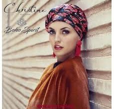 Sapphire Sign Flower Turbante Cinta Larga Christine Headwear Headwear Boho Christine