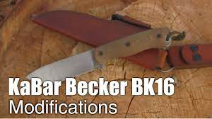 A drawing will then be sent to you for your approval. Kabar Becker Bk16 Modifications Mountain Venture Youtube