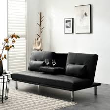 All with customisable mattresses, going to bed has never been so tempting! Cherry Tree Furniture Black Acrux 3 Seater Sofa Bed Sleeper Sofa With Cup Holders Cushions Buy Online In Qatar At Qatar Desertcart Com Productid 48078496