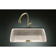 single basin cast iron undermount