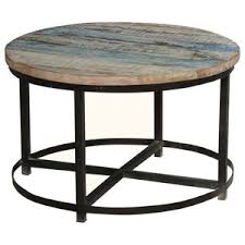 This antique designed coffee table will certainly catch your guests attention. Rustic Round Old Elm Coffee Table Industrial Coffee Tables By Welland