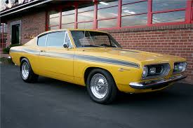 Image result for Yellow 1967 Barracuda