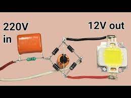 prostejshij bestransformatornyj istochnik pitaniya dlya svetodiodnoj matricy svoimi electronics mini projects electronic circuit projects electronics projects diy