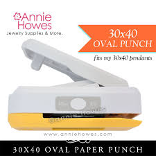 30mm X 40mm Paper Punch for Annie Howes 30 X 40 Oval Glass and Pendant  Trays.