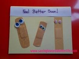 Hoping you feel better soon. Frugal Kid S Craft Get Well Soon Card Saving Toward A Better Life Frugal Kids Get Well Cards Cards