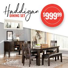 Haddigan Table With 4 Chairs Bench Farmhouse Dining Beautiful Dining Rooms Chair Bench