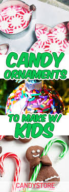 Easy candy cane beaded ornament craft. 10 Candy Xmas Ornaments You Can Make With Kids Candystore Com