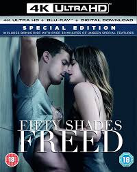 Fifty Shades Freed (4KUHD + Blu-ray + Bonus Disc + Digital Download):  Amazon.co.uk: Dakota Johnson, Jamie Dornan, Arielle Kebbel, Luke Grimes,  Kim Basinger, Brant Daugherty, Tyler Hoechlin, Max Martini, Eric Johnson,  Rita